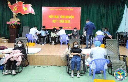 Trường Cao đẳng Y tế Thái Bình tổ chức hiến máu tình nguyện